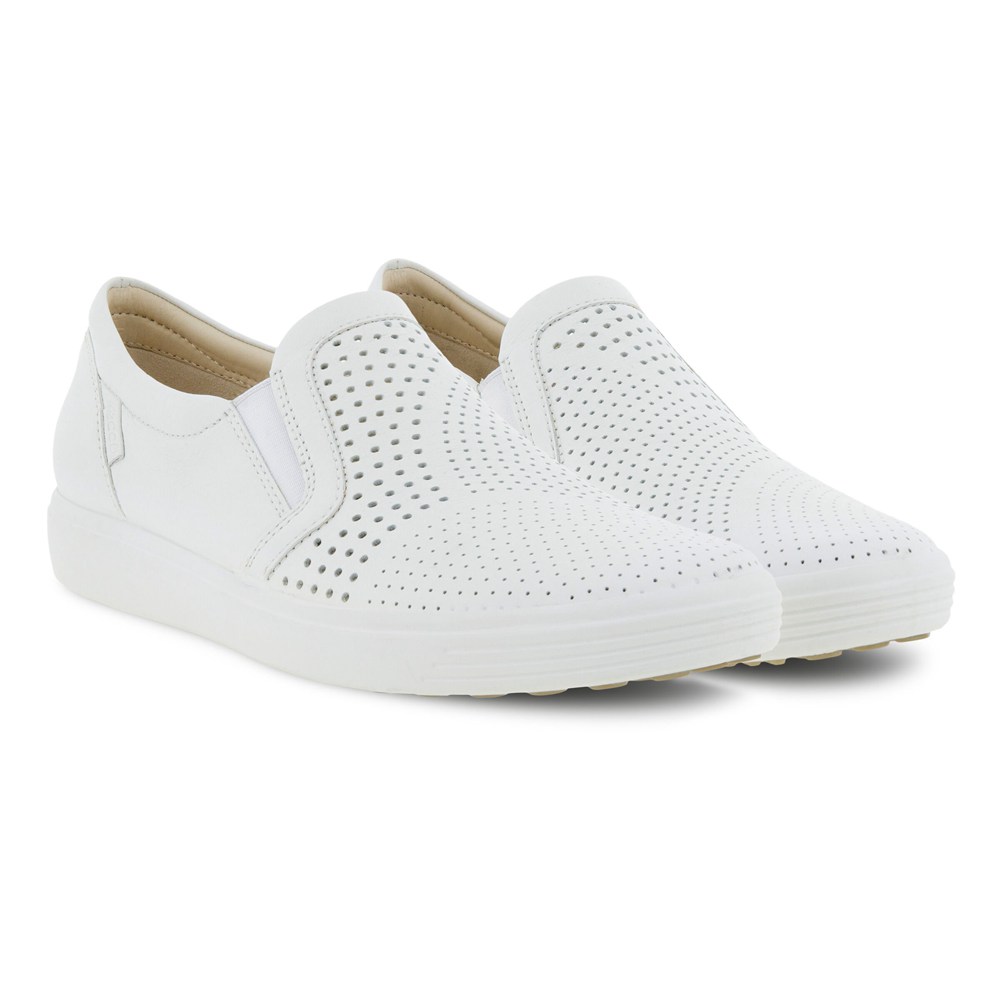 Slip On Mujer - ECCO Soft 7 - Blancos - GMK598320